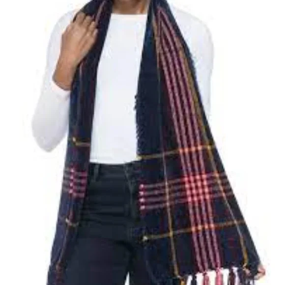 Charter Club Accessories B Charter Club Womens Chenille Plaid